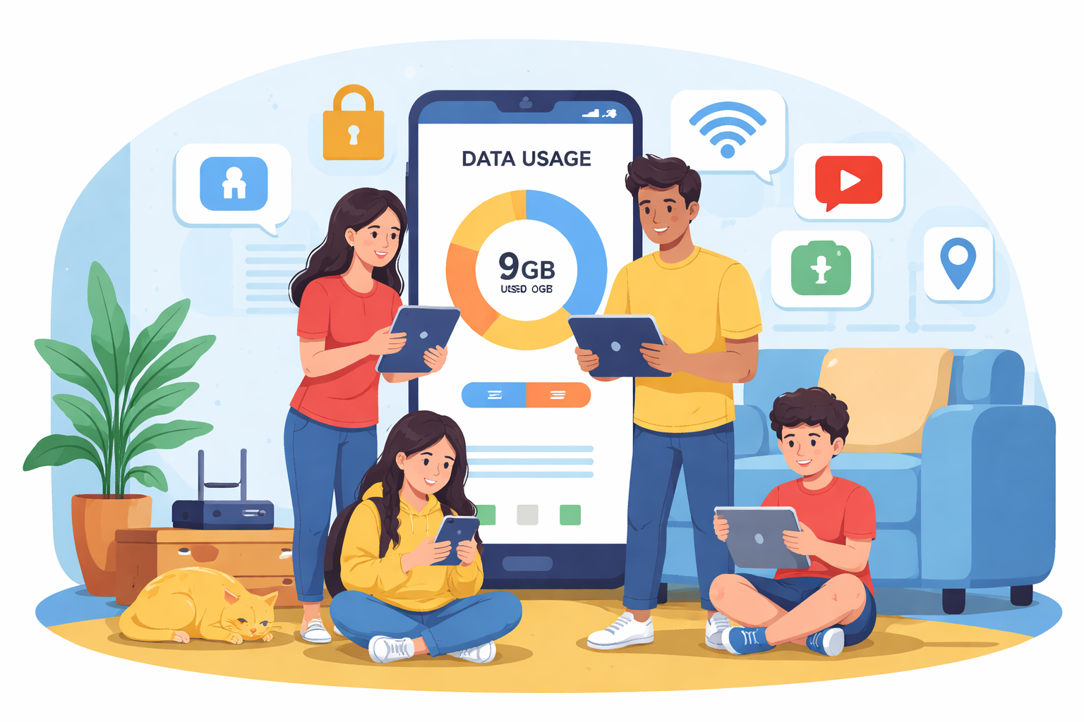 How to Save Your Family’s Mobile Data Without the Stress