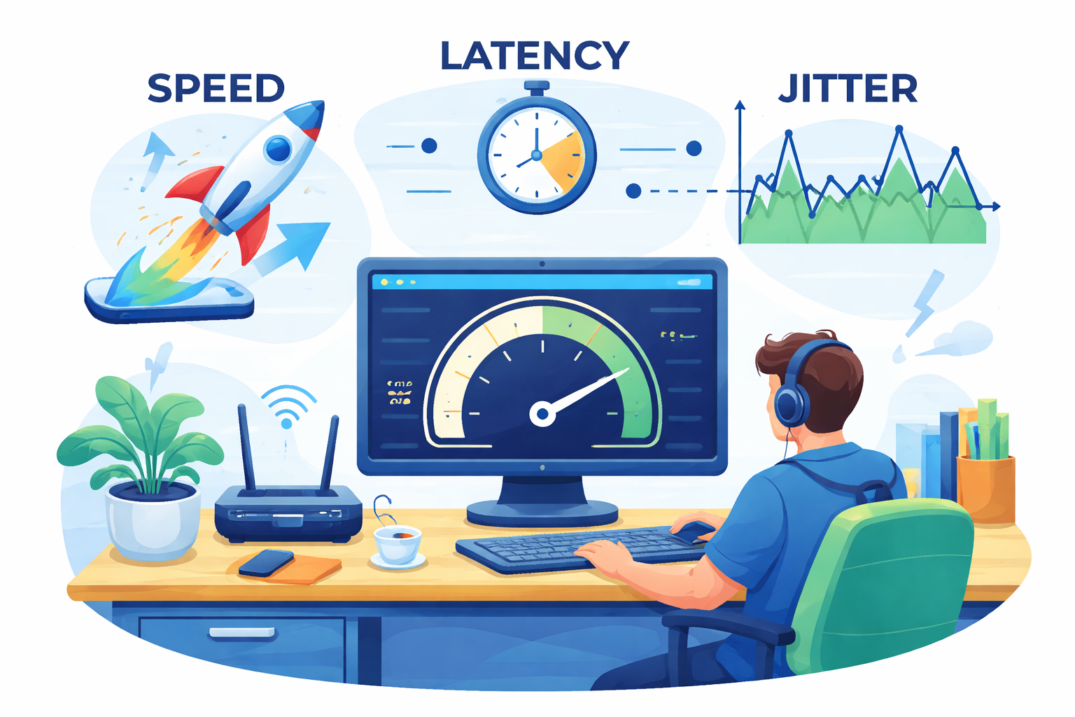 Internet Speed, Latency, and Jitter Explained