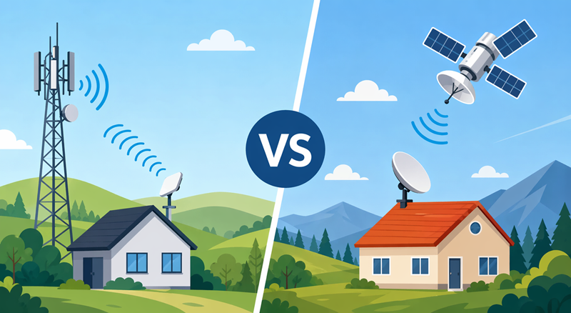 Fixed Wireless vs Satellite Internet: Which One Wins?